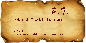 Pokoráczki Tuzson névjegykártya